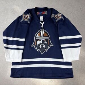 Greenville‎ Road Warriors Hockey Jersey Youth L/XL Fits Women's Small ECHL